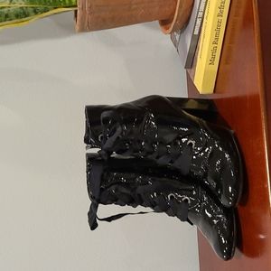 Patent Leather Black Booties🖤